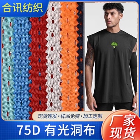 75D有光洞布